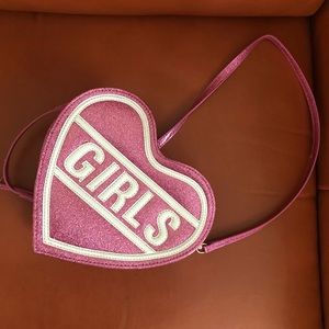 Skinnydip Glitter Heart-Shaped GIRLS Crossbody